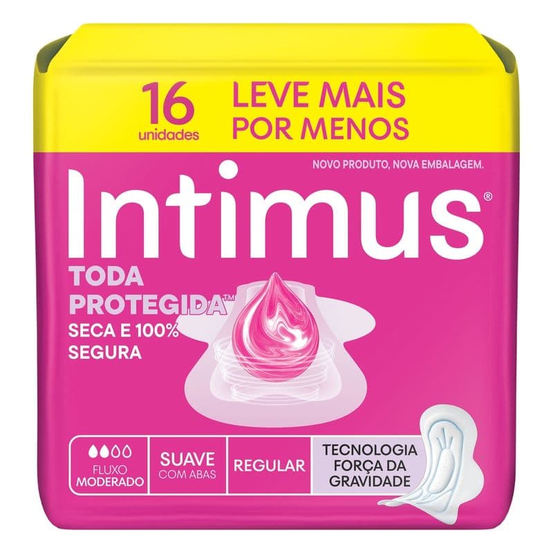 ABS INTIMUS GEL TRIPLA PROTECAO SUAVE C/ ABAS LV 16 PG 14