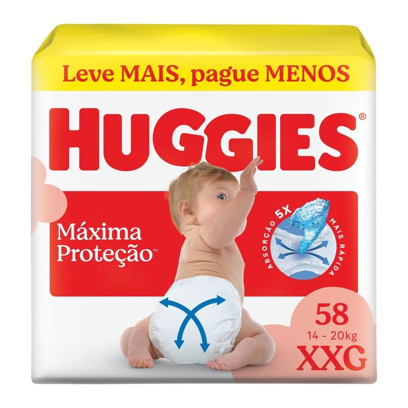 FRD HUGGIES SUPREME CARE HIPER XXG 58 UNID
