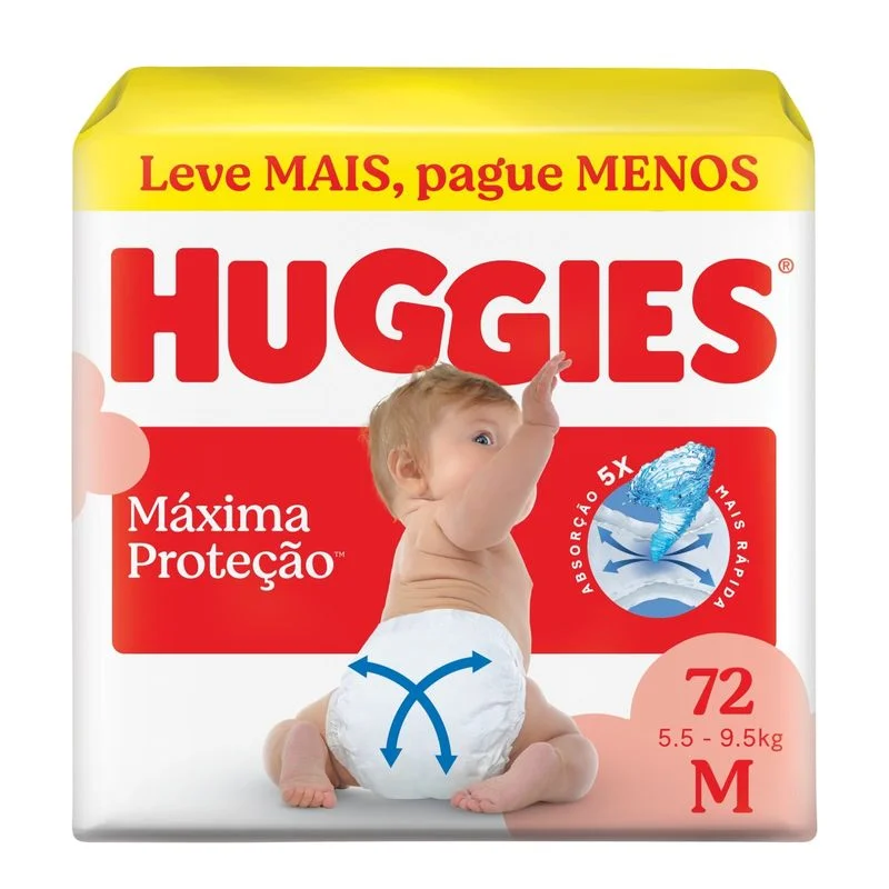 FRD HUGGIES SUPREME CARE HIPER M 72 UNID
